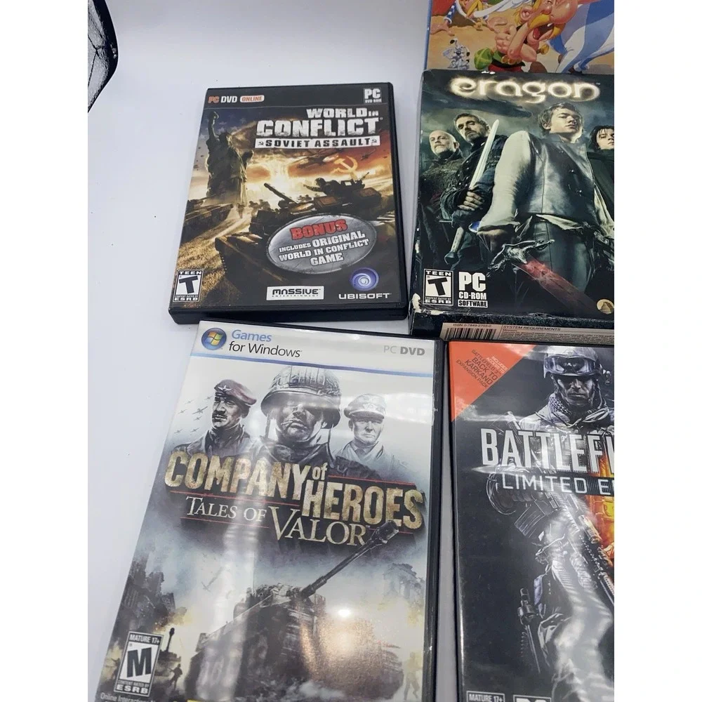 Lot Of 10 Various Vintage PC CD ROM Computer Video Games - Stars Wars Knights